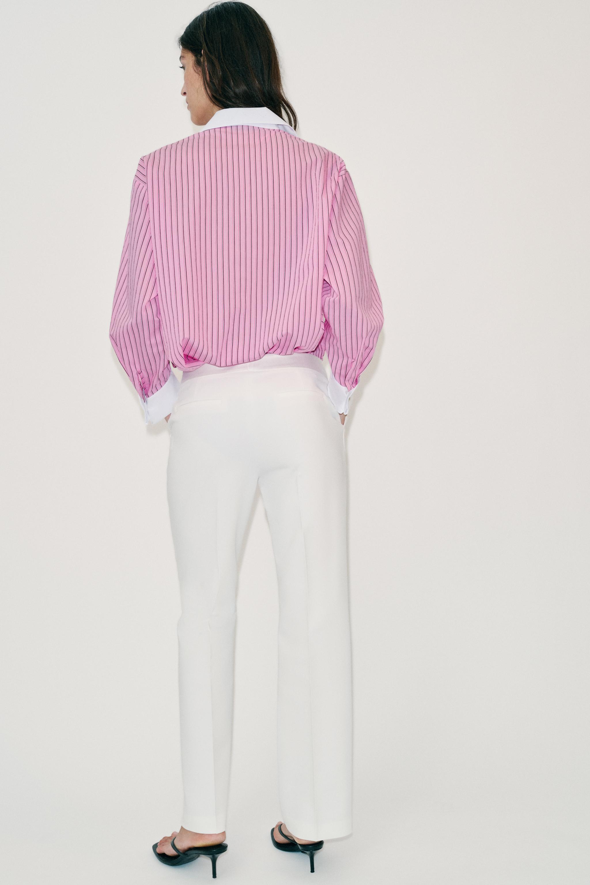 CHEMISE EN POPELINE À RAYURES